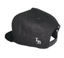 LACED PUFF STITCH HAT - BLACK & WHITE