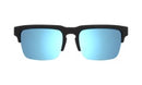 Helm 50/50- Matte Black Clear- HD Plus Green with Light Blue Spectra Mirror
