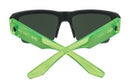 Cyrus 50/50-Soft Matte Black Translucent Green- HD Plus Gray Green with Green Spectra Mirror