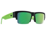 Cyrus 50/50-Soft Matte Black Translucent Green- HD Plus Gray Green with Green Spectra Mirror