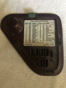 1995-2000 Chevy GMC truck Maroon red fuse box lid cover door