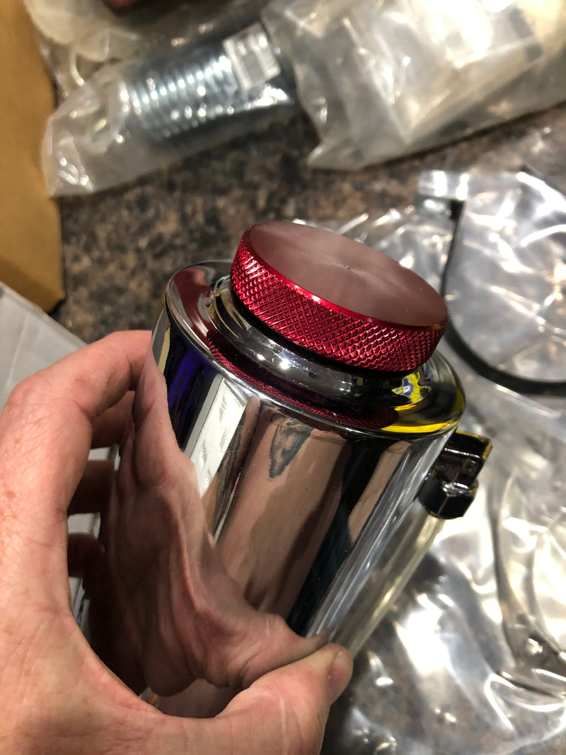 Polished Aluminum Radiator Overflow Tank